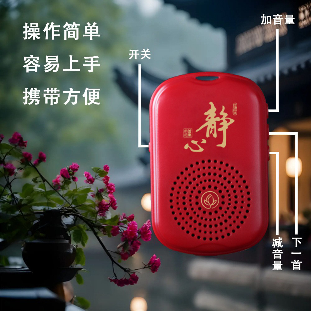  深圳市善觉文化厂家S182吊坠挂脖迷你袖珍小型播放音响音乐